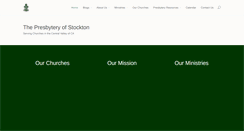 Desktop Screenshot of presbyteryofstockton.org